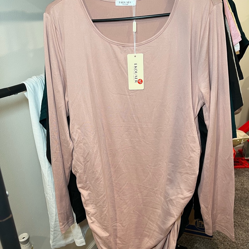 NWT lot of 9 Maternity Tops XL